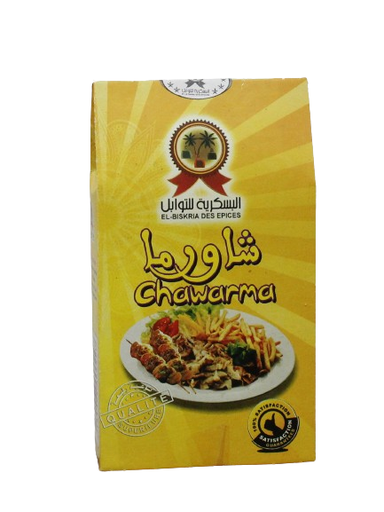 EL BISKRIA épices boitte chawarma  50 g