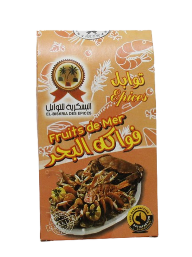 EL BISKRIA épices boitte fruits de mer  50 g