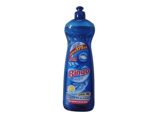 BINGO liquide vaisselle bleu promo 600ml
