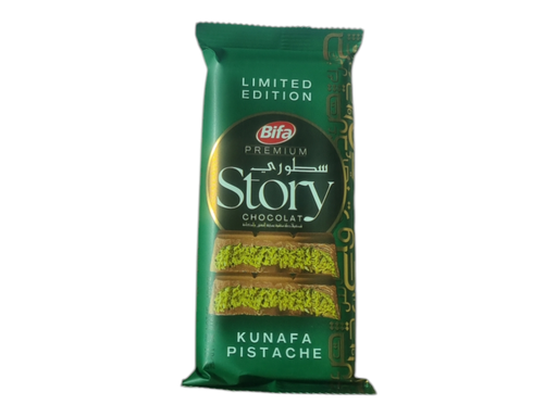 STORY chocolat fourré pistache & cunafa 210g