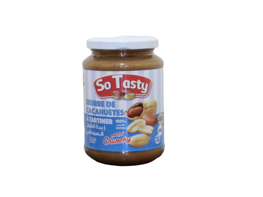 SO TASTY beurre de cacahuètes crunchy 350g