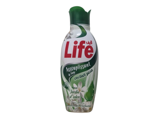 LIFE  assouplissant de linge jardin d'eden 1 l