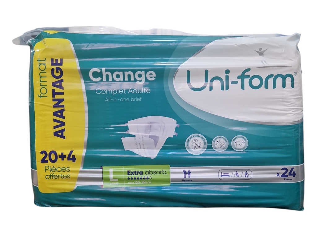 UNI FORM couche complet adulte L 20+2 pcs